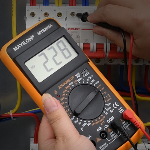 Профессиональный цифровой мультиметр MY9205A мультиметр тестер ручной диапазон измеритель напряжения истинное среднеквадратичное значение тестер транзисторов Инструмент электрика ► Фото 1/6