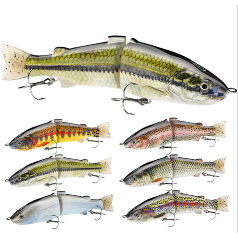 Большой Размеры Glide приманки реалистичные Мульти шарнирная Swimbait приманка 6 # крюк 18,6 см 65 г Щука маски Судак бас Рыбная приманка для морской рыбалки приманки ► Фото 1/6