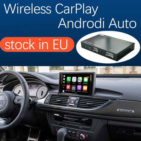 Беспроводной автомобильный интерфейс Apple CarPlay Android для Audi A6 A7 2012-2022, с функцией воспроизведения в автомобиле AirPlay Mirror Link ► Фото 1/1