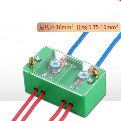 Распределительная коробка FJ6 2 в 4, распределительная коробка для дома, разделительная коробка, делитель клемм Sub-wire, 2 в 4 Out ► Фото 1/4