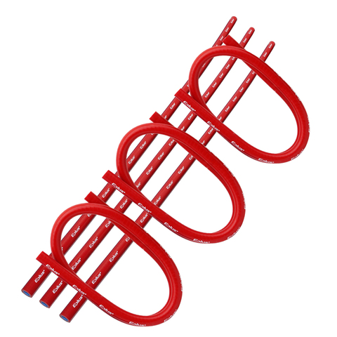 EPLUS красный мягкий силиконовый шланг, гибкий шланг из силикона, универсальный плетеный шланг, 3 слоя, 1 м, несколько размеров ► Фото 1/6
