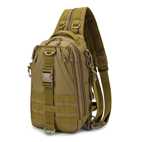Мужской Тактический походный рюкзак, нагрудная сумка, военный камуфляж, для рыбалки, на плечо, для альпинизма, кемпинга, Mochila Militar ► Фото 1/6