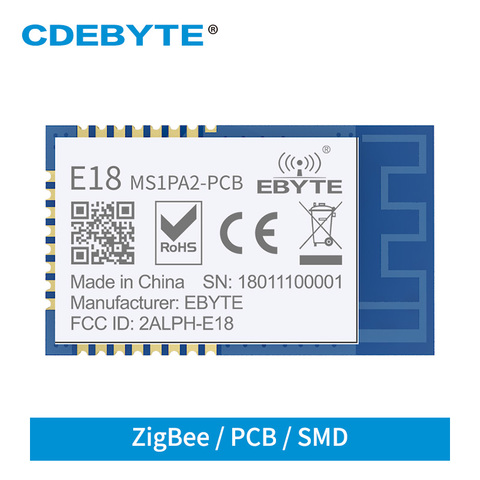 Ebyte E18-MS1PA2-PCB 800 м ZigBee Беспроводной сетевой приемо-передатчик модуль 2,4 ГГц CC2530 ► Фото 1/1