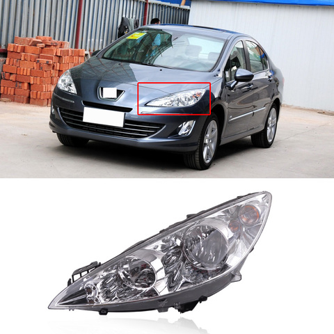 CAPQX для Peugeot 408 308CC 2008 2009 2010 2011-2013 передний бампер головной светильник, фара для вождения, светильник для дня, головной светильник в сборе ► Фото 1/6