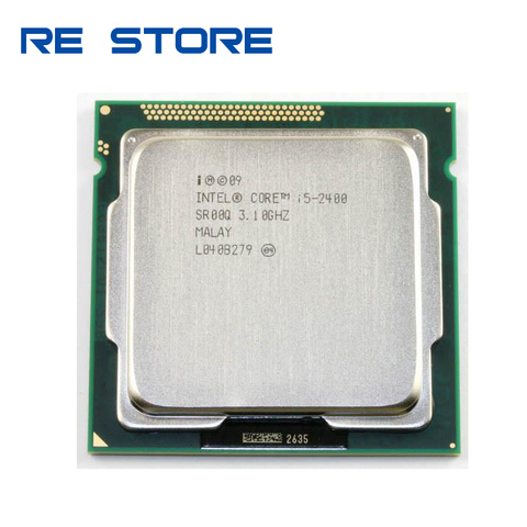 Бывший в употреблении процессор Intel Core i5 2400 четырехъядерный 3,1 ГГц LGA 1155 TDP 95 Вт 6 Мб кэш-памяти процессор для настольного компьютера ► Фото 1/2