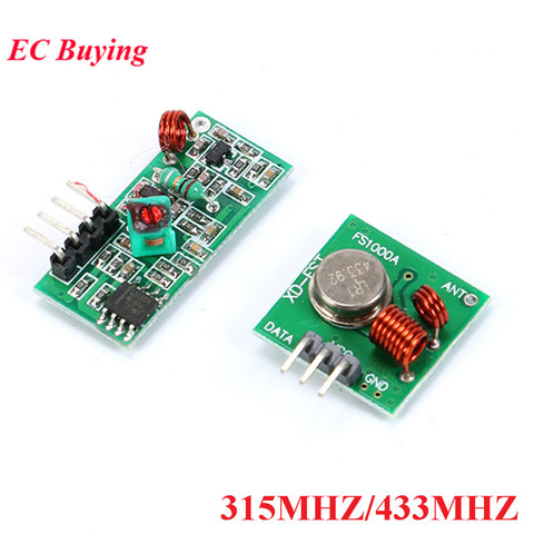 Радиочастотный передатчик и приемник-модуль для Arduino/ARM/MCU WL, 315 МГц, 433 МГц ► Фото 1/6