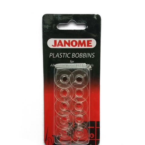 Пластиковые бобины JANOME x10 в упаковке для всех моделей домашнего использования Janome 200122005 ► Фото 1/2