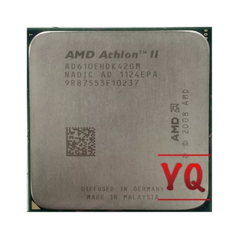 Четырехъядерный процессор AMD Athlon II X4 610e 2,4 ГГц AD610EHDK42GM разъем AM3 ► Фото 1/2