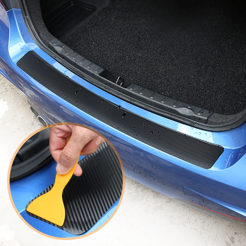 Багажника из углеродного волокна задний бампер Стикеры для BMW E90 E60 E70 E87 1 3 5 6 серии M3 M5 X1 X5 X6 Z4 ► Фото 1/5