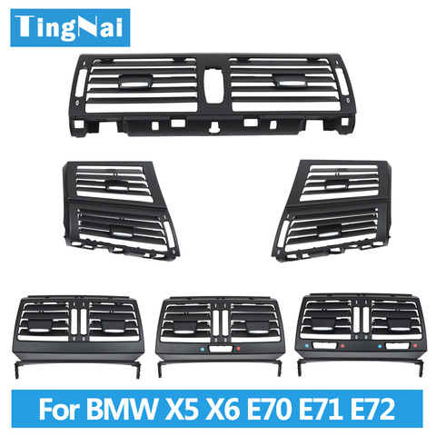 LHD RHD передний центральный левый правый задний Кондиционер AC решетка вентиляции полный комплект для BMW X5 X6 E70 E71 E72 2007-2014 ► Фото 1/6