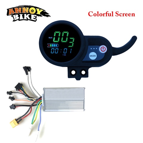 Контроллер электровелосипеда 36V48V52V60V ЖК-дисплей для электрического велосипеда цветной экран и синий экран ► Фото 1/5