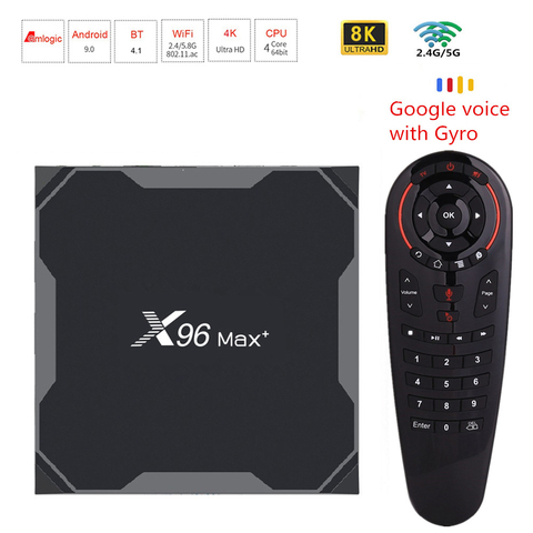 X96 MAX Plus Smart Tv Box Android 9,0 Amlogic S905x3 4 Гб 64 Гб двойной Wifi 2,4G/5G 4K 8K медиаплеер Google X96Max + телеприставка ► Фото 1/5