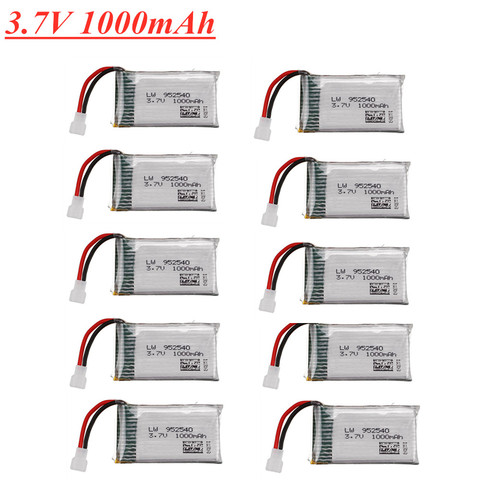 3,7 В 1000 мАч 25c Lipo Battery 952540 для Syma X5 X5C, X5S, X5SW, X5SC, V931, H5C, для квадрокоптера с дистанционным управлением и с дистанционным управлением, запасные ча... ► Фото 1/5