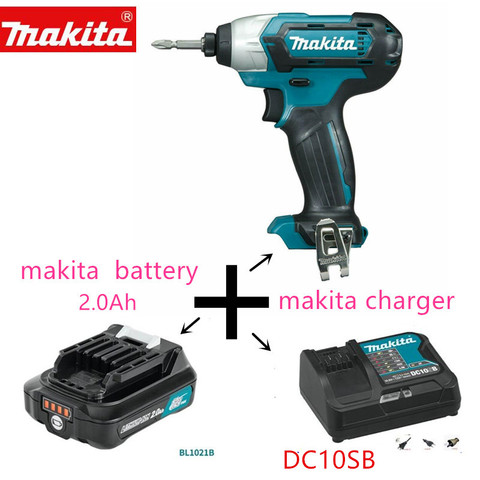 Makita TD110D TD110DSME TD110DWYE 10,8 В CXT Li-Ion Аккумуляторный ударный погружной водолазер с 1 батареей и 1 зарядным устройством ► Фото 1/6