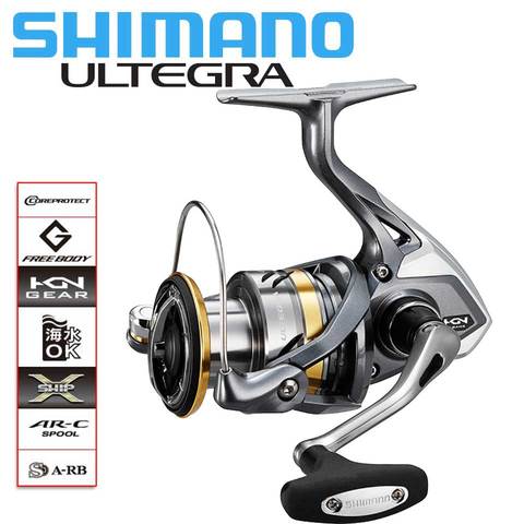 Рыболовная катушка SHIMANO ULTEGRA, спиннинговая катушка для ловли карпа 1000/2500/C3000/4000/C5000XG 4,8/5,0/6,0/6,2, водонепроницаемая система ► Фото 1/5