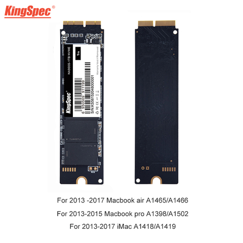 PCIE M.2 NVME SSD 256 ГБ 512 ГБ ТБ для 2013 2014 2015 Macbook Pro Retina A1502 A1398 Macbook Air A1465 A1466 Для iMac A1418 A1419 ► Фото 1/6