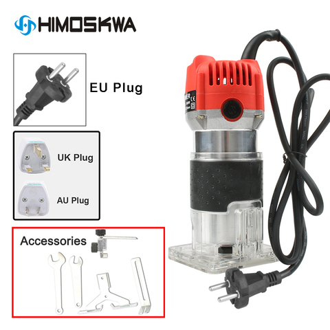 800 Вт алюминиевый домашний электроинструмент, деревообрабатывающий триммер, слот для станка, Деревообрабатывающие инструменты, гравировка... ► Фото 1/6
