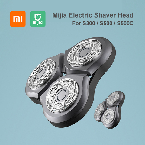 Оригинальный Xiaomi Mijia электробритва головка для S500C S500 S300 заменить лезвие бритвы двойное кольцо резак Двухслойное лезвие ► Фото 1/6