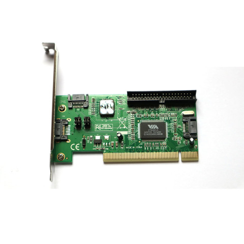 3 порта SATA + 1 IDE PCI контроллер, адаптер RAID Card с кабелем SATA ► Фото 1/4