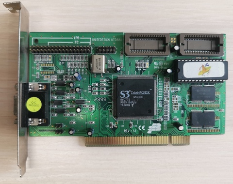 видеокарта S3 Trio v2/dx 1Mb PCI ► Фото 1/3