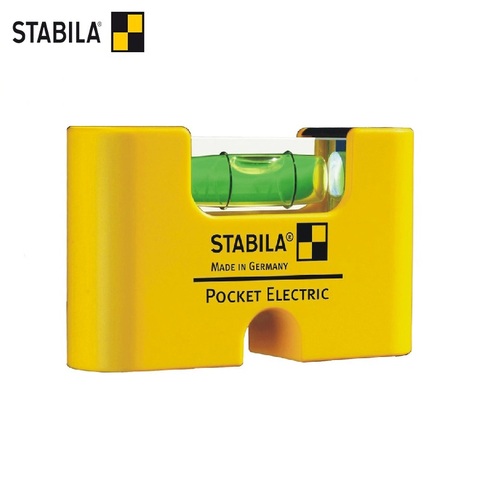 STABILA Уровень тип Pocket Electric (1гориз., точность 1мм/м) с чехлом на пояс на блистере ► Фото 1/4