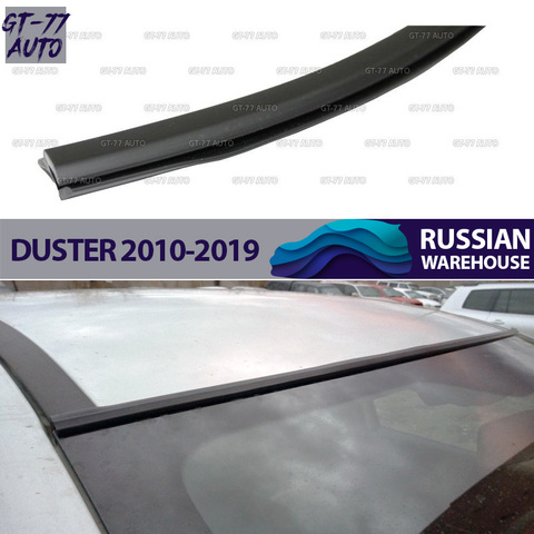 Уплотнитель лобового стекла для Renault Duster 2010-2022 защитный анти брызг литья внешний материал Резина Стайлинг тюнинг ► Фото 1/6