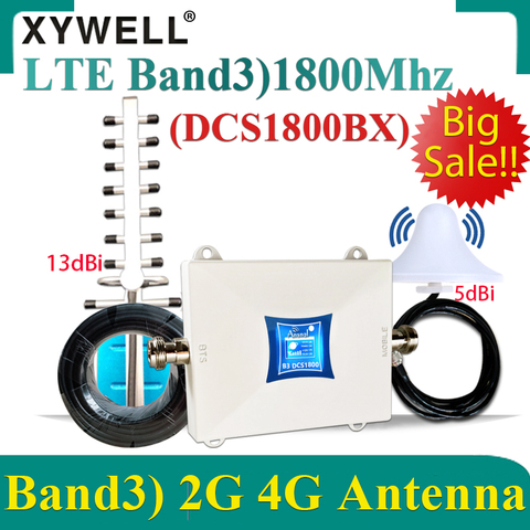 Новинка! Ретранслятор 4G 1800 МГц усилитель сотовой связи GSM 1800 МГц 2G4G усилитель сигнала сотового телефона LTE 1800 МГц 4G сеть комплект мобильного усилителя ► Фото 1/6