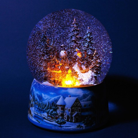  Стеклянный шар со снегом Гори-гори ясно!, снежный шар, snow globe  ► Фото 1/6