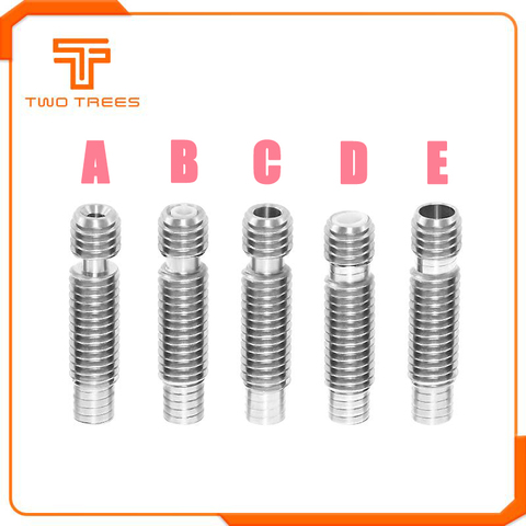 Терморазрыв V6, короткий Тепловой разрыв, титановая ПТФЭ горловина M6 для 1,75 мм, 3 мм, экструдер для 3D принтера Hotend Volcano ► Фото 1/6