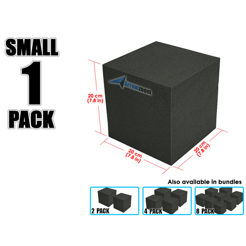 Arrowzoom 7,8x7,8x7,8 дюйма мини угловой кубический пенопластовый блок студийная панель Звукопоглощающая акустическая обработка ► Фото 1/6