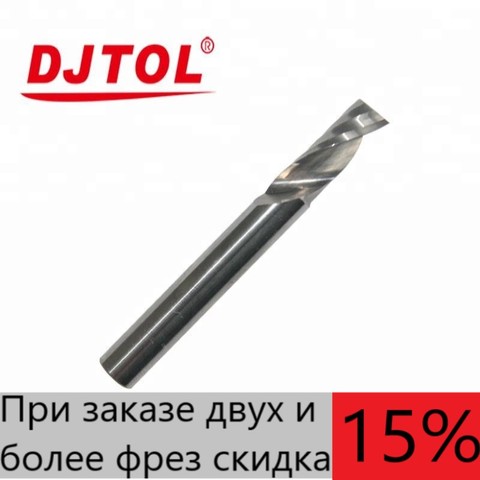 Фреза DJTOL N1LX однозаходные стружка вверх концевые для станков с ЧПУ, фрезы по дереву, ДСП, ДВП, МДФ. Инструмент по дереву ► Фото 1/1