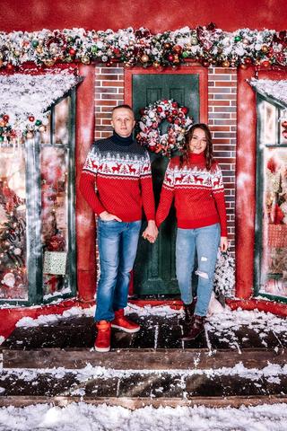 Новогодний свитер унисекс женский мужской подарок новый год sweater new year christmas рождество праздник ► Фото 1/6