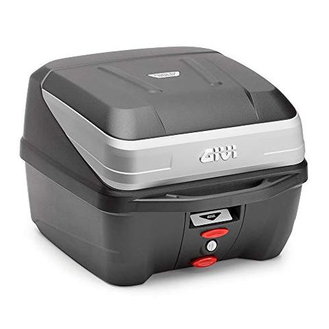 Черный GIVI Top чехол B32NMAL Black Bold MONOLOCK для moto от 32L. BAUL MONOLOCK B32 черные серебряные украшения, с пластиной и комплектом ► Фото 1/4