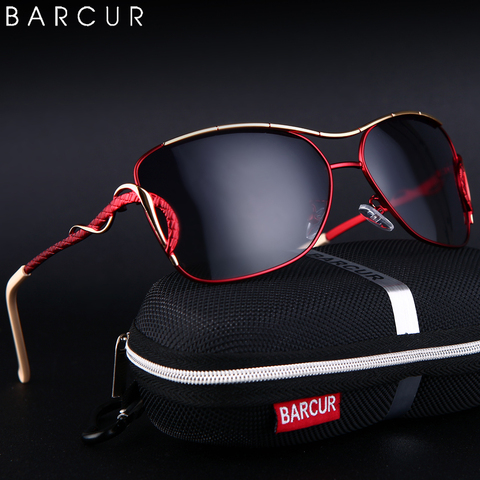 Женские солнцезащитные очки BARCUR, поляризационные очки с градиентными линзами, UV400 ► Фото 1/6