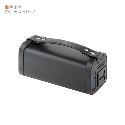 Внешний аккумулятор INTERSTEP PST-150PD 40000мАч быстрый заряд, Type C 45 Вт, розетка 220 B, заряд ноутбуков, LED-подсветка ► Фото 1/4