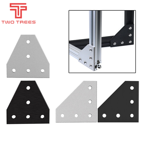 5 отверстий 90 градусов совместные коллегии пластина угол кронштейн T/L Соединительная лента соединения для 2022 алюминиевый профиль ► Фото 1/6