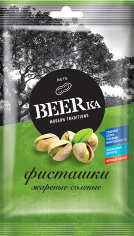 «Beerka», фисташки жареные, солёные, 80 г ► Фото 1/1