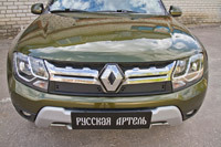 Зимняя заглушка решетки радиатора для Renault Duster 2015- (I рестайлинг) ► Фото 1/1