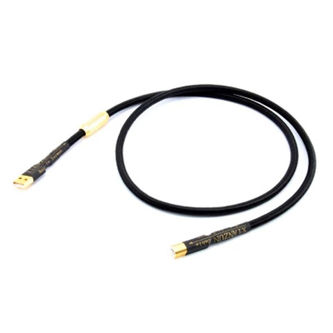 6N OFC безкислородный медный кабель Профессиональный 2/2,0 футов приток аудио данных аудиофил USB AB A-B DAC золотое покрытие ► Фото 1/1
