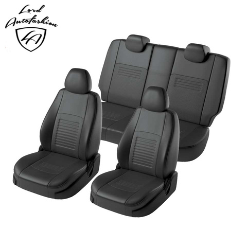 Для Ford Focus 3 2011-2022 Комплект модельных чехлов для сидений только для комплектаций Ambiente/Trend (Модель Турин экокожа) ► Фото 1/6