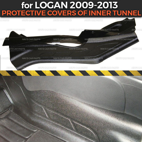 Защитные чехлы для Renault Logan 2009-2013, аксессуары для внутренней отделки туннеля из АБС-пластика, защита ковра автомобиля ► Фото 1/1