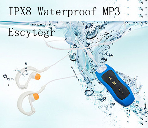 4 GB/8G Водонепроницаемый IPX8 MP3 плеер подводный спортивный зажим MP3 с FM плавательный наушник для дайвинга ► Фото 1/6