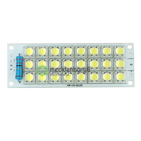 1 шт. DC 12V 24-LED супер яркий белый Piranha LED доска Ночные светодиодные лампы ► Фото 1/1