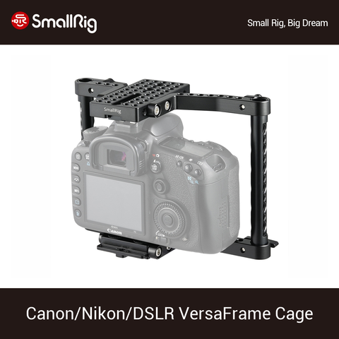 Клетка SmallRig VersaFrame для камеры Canon 50 60 70 80D/Nikon D7000 7100 7200/Sony A9 DSLR Регулируемая клетка для камеры-1584 ► Фото 1/6