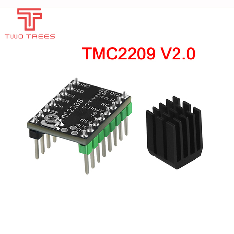 Драйвер шагового двигателя TMC2209 V2.0 TMC2208 UART Driver 2.8A, запчасти для 3D-принтера VS TMC2130 TMC5160 для SKR V1.3 mini E3 ► Фото 1/6