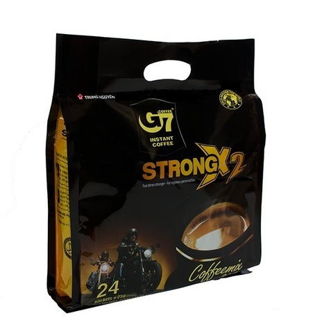Вьетнамский растворимый кофе G7 крепкий STRONG X2 (24*25г) Trung Nguyen ► Фото 1/2