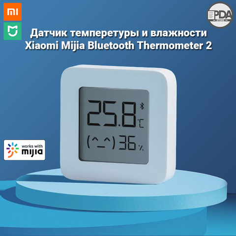 Bluetooth-термометр XIAOMI Mijia, беспроводной умный электрический цифровой гигрометр, термометр, работает с приложением Mijia ► Фото 1/6