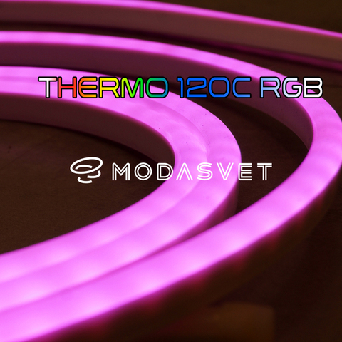 THERMO 120C RGB Термостойкая светодиодная лента для бани и сауны. 5 метров. Led lights stripe ► Фото 1/6