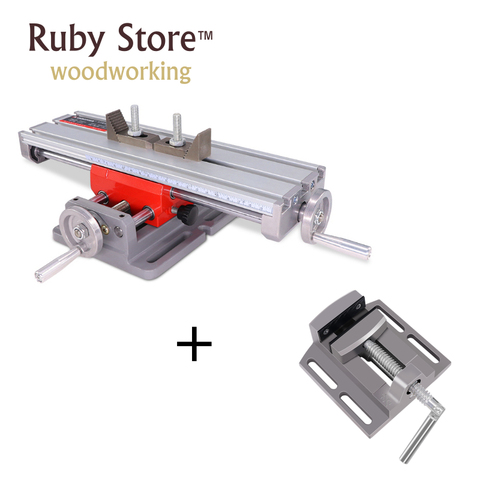 Миниатюрный алюминиевый сверлильный станок 2,5 дюйма + составной стол, крестообразный сверлильный станок ► Фото 1/6