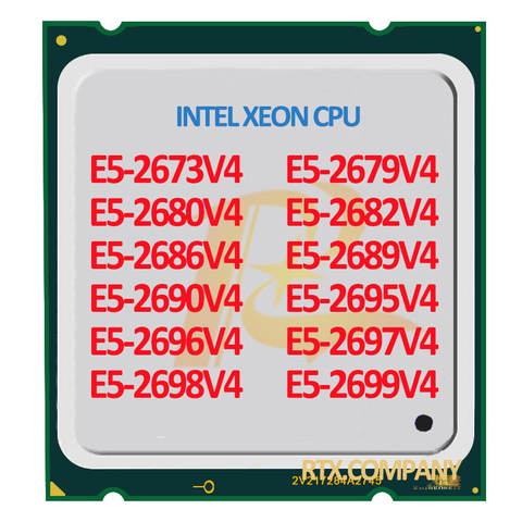 E5-2667v4 E5-2660v4 E5 2690v4 2680v4 2683v4 2695v4 2699v4 IntelV4 Xeon процессор Sever Оригинальная версия ► Фото 1/6